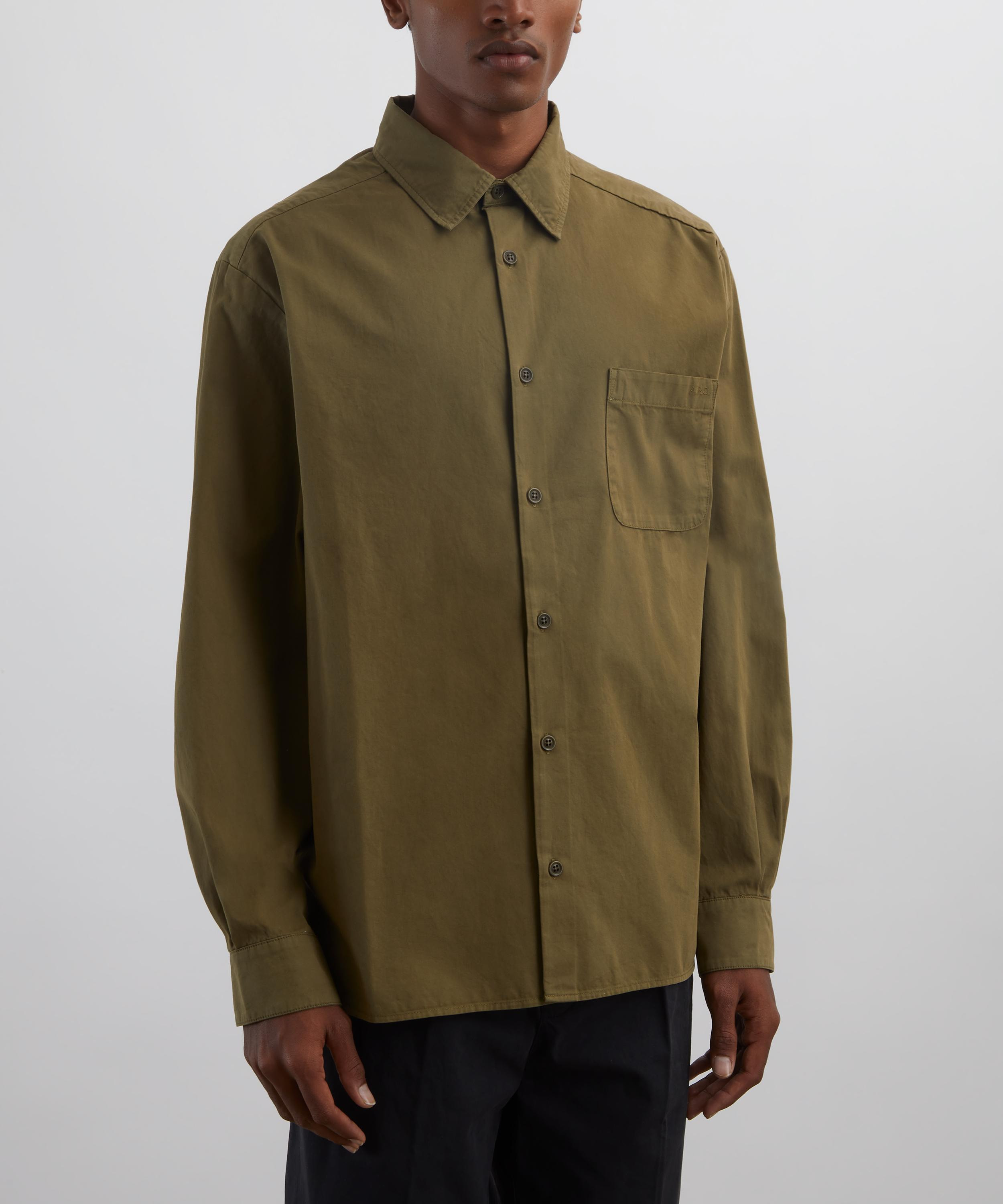 Khaki Malo Cotton Shirt - 3
