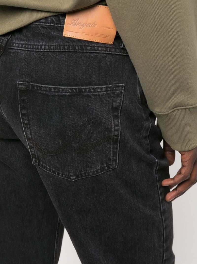 wide-leg organic-cotton jeans - 5