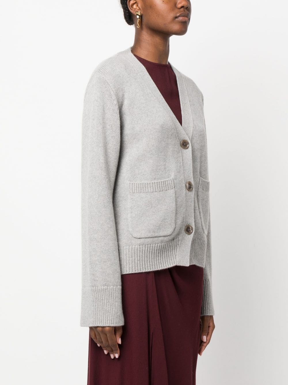 V-neck cashmere cardigan - 3