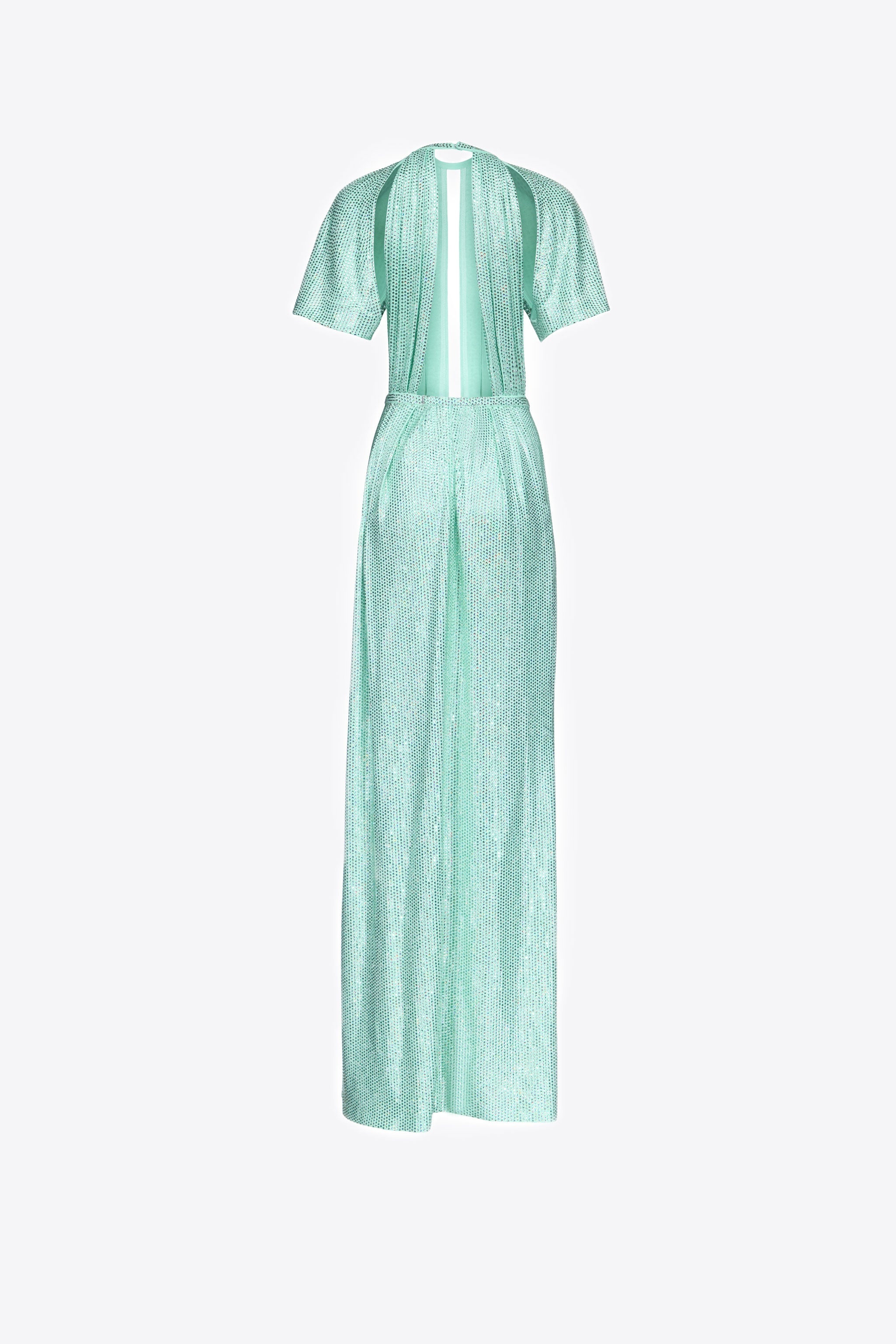 CRYTSAL EMBELLISHED T-SHIRT GOWN - 3