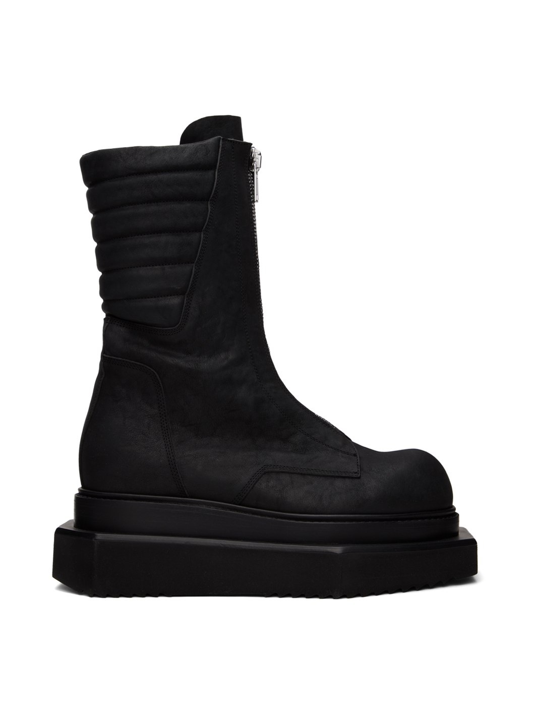 Rick Owens Black Moto Turbo Cyclops Boots | REVERSIBLE
