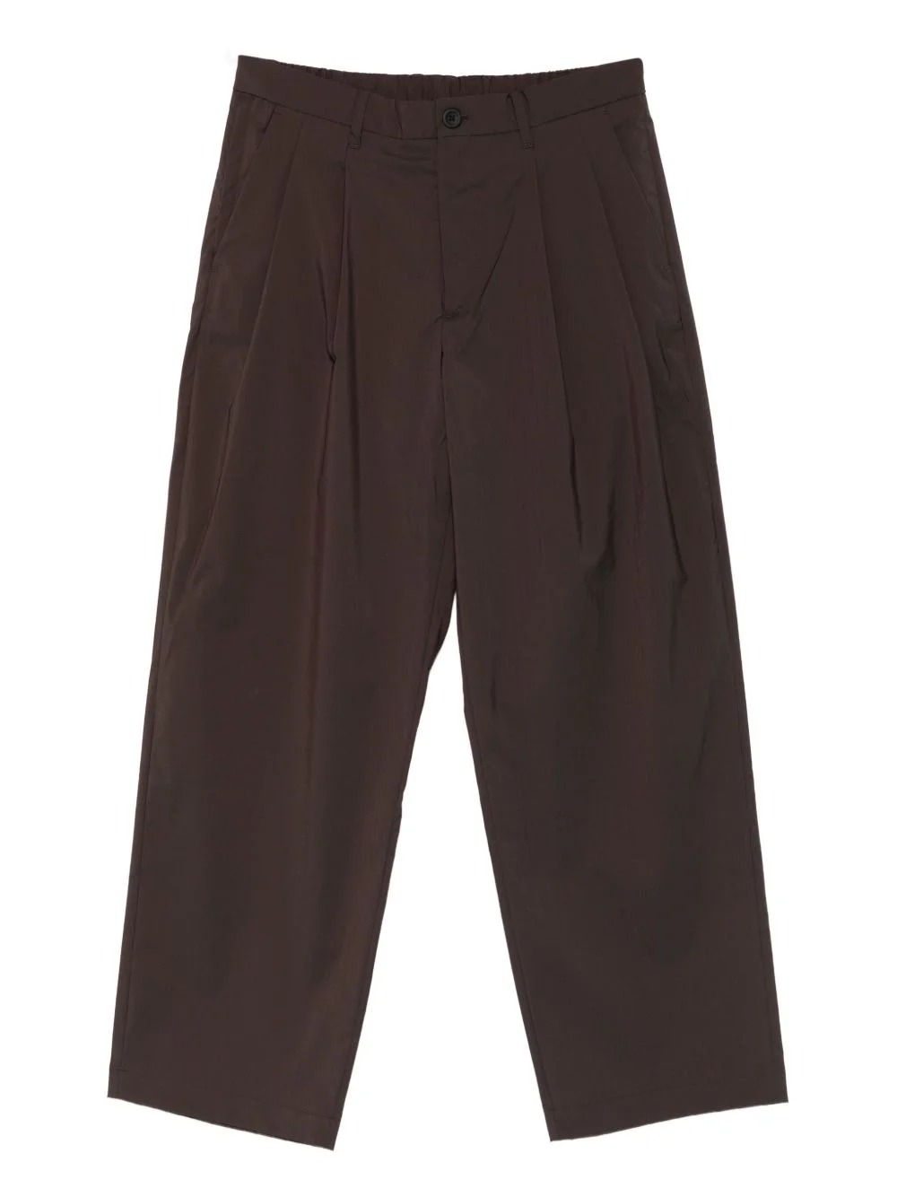 pleated zip-fastening trousers - 1