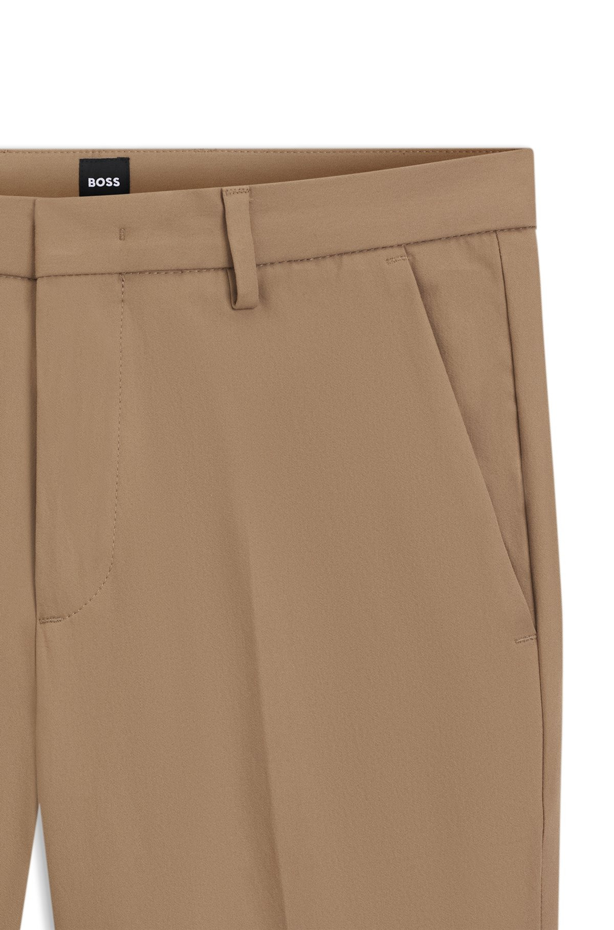 SLIM-FIT TROUSERS IN STRETCH COTTON - 6