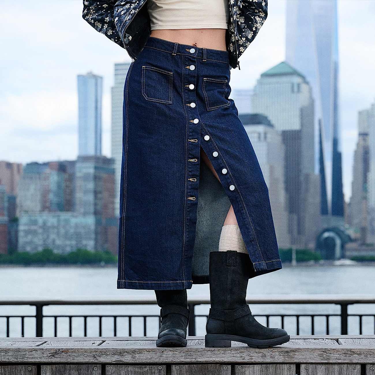 Women's REFIBRA™ Denim Long Skirt - 3