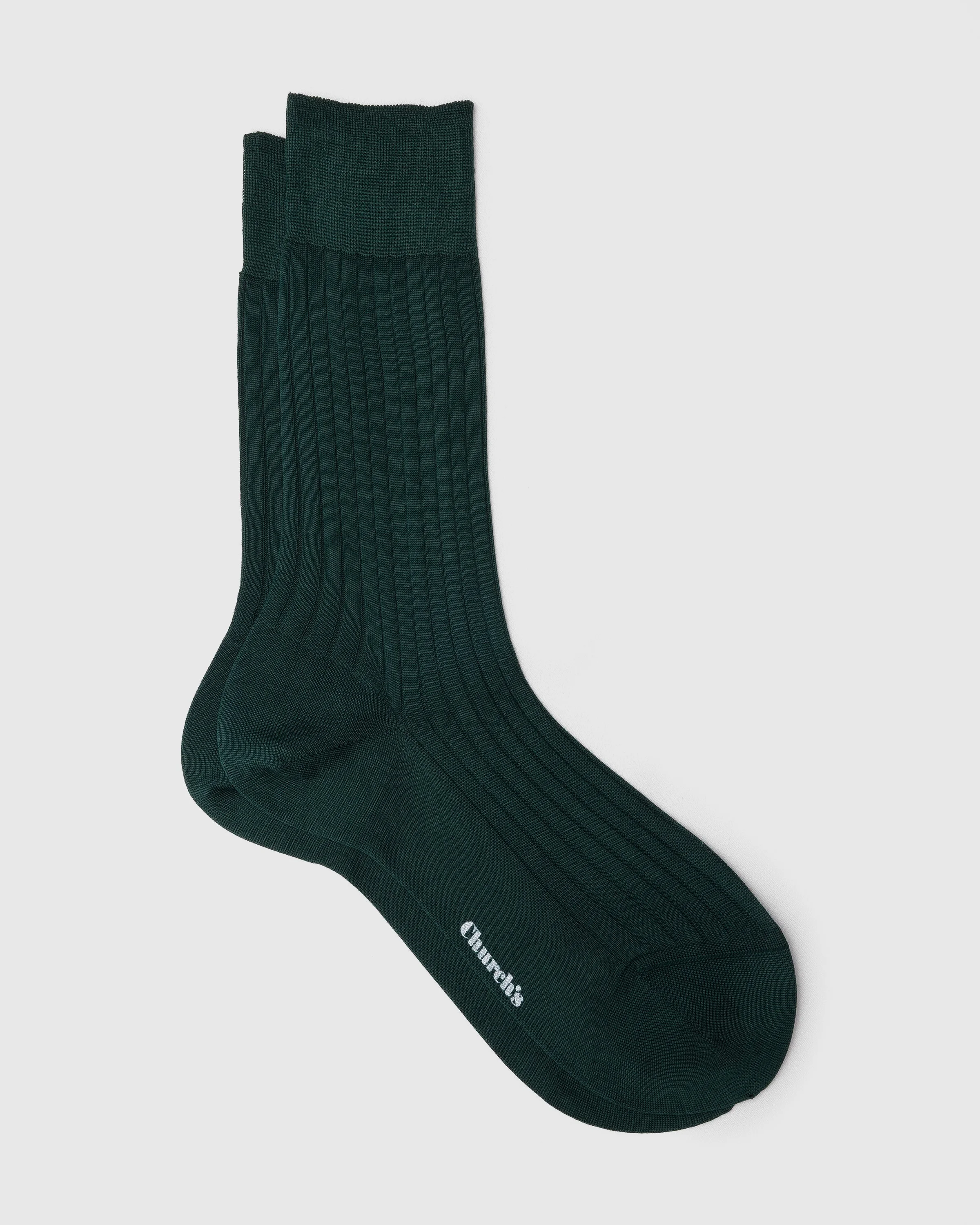 Ribbed cotton socks - 1