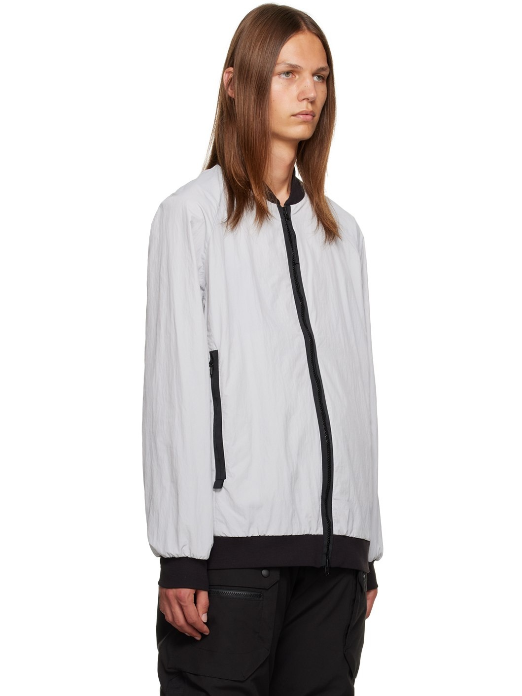 Gray Faber Bomber Jacket - 2