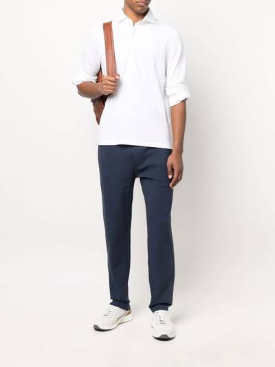 Brunello Cucinelli drawstring track trousers outlook