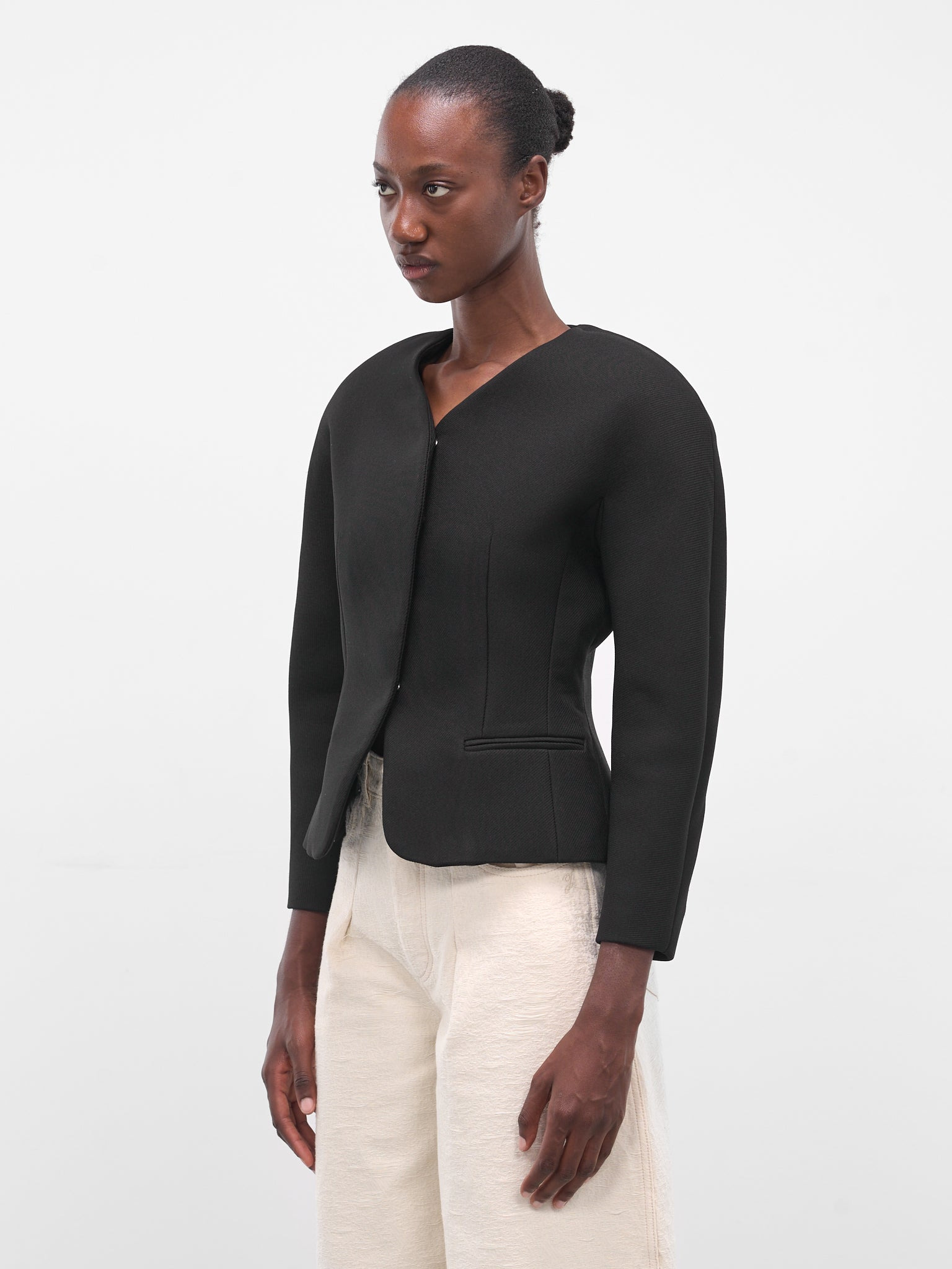Black Mini Ovalo Jacket - 2