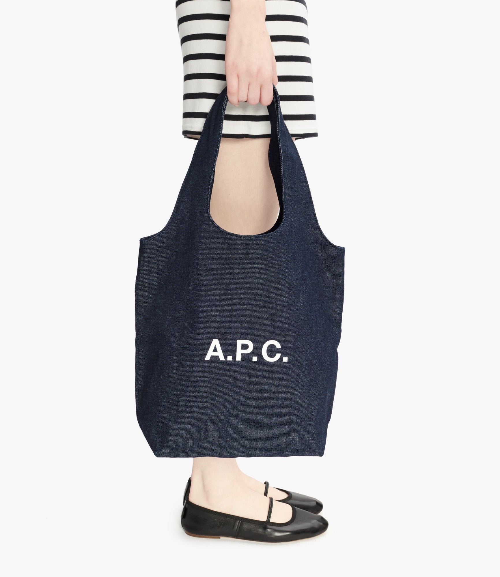 トートバッグ Ninon Small Shopper Bag - A.P.C. - Synthetic - Black Nino Small shopper tote | Small shopper tote in recycled