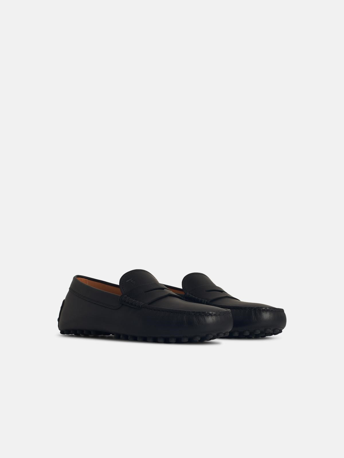 BLACK LEATHER LOAFERS - 2