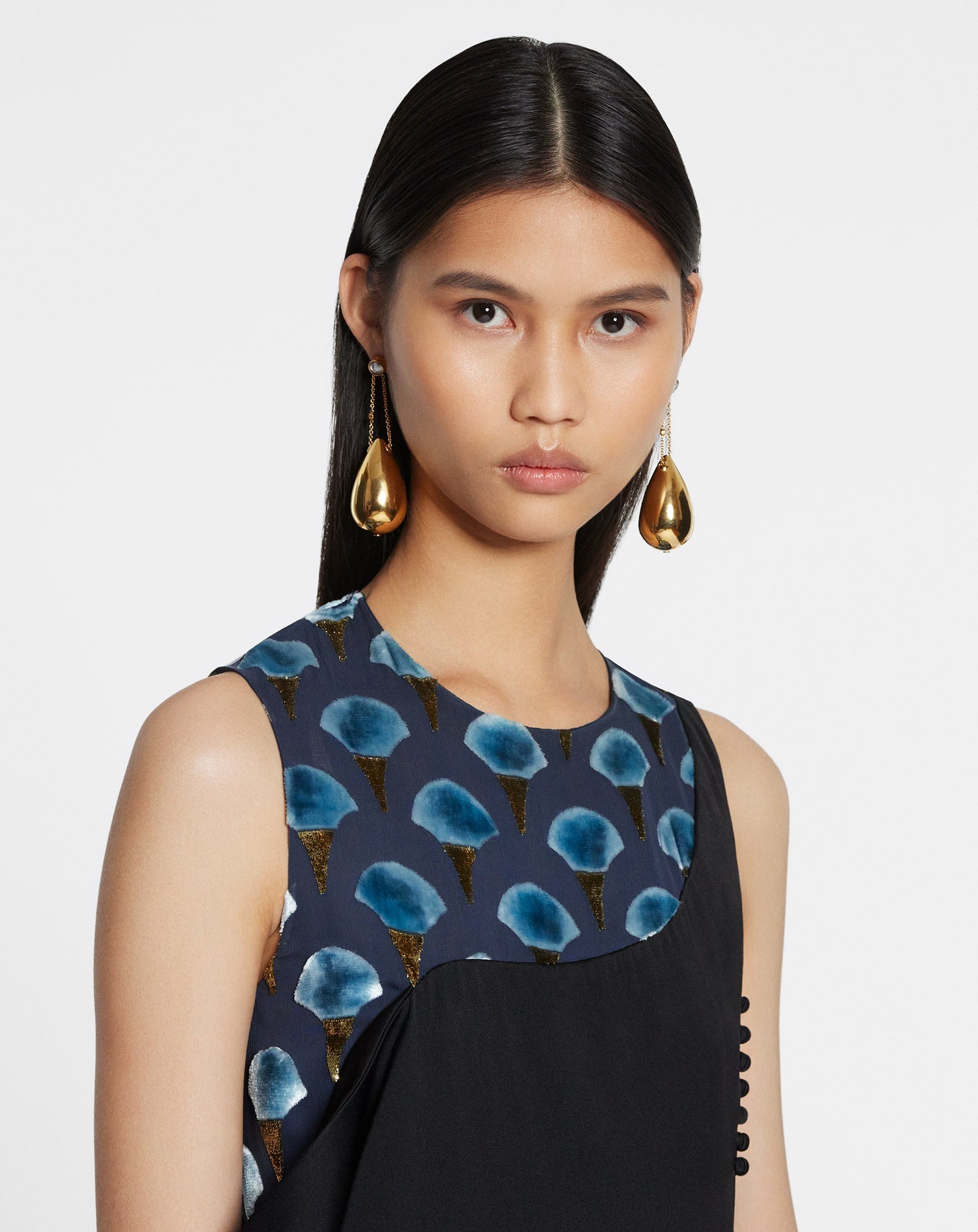 ASYMMETRICAL DRAPED SATIN MIDI DRESS - 4