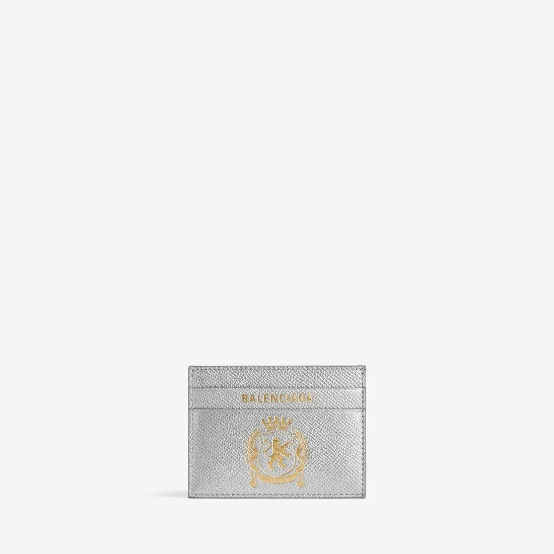 Men's Passport Card Holder in Silver - 1