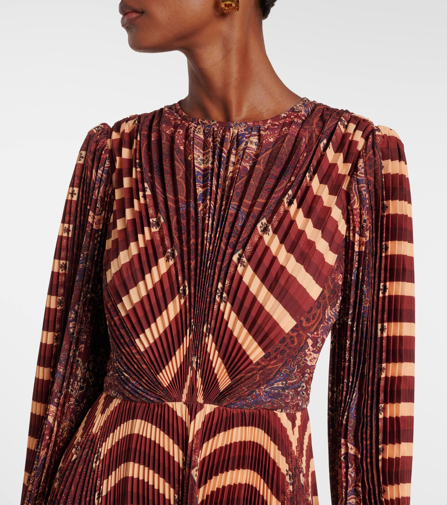 Sarai pleated midi dress - 4
