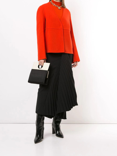 Jil Sander collarless wool jacket outlook