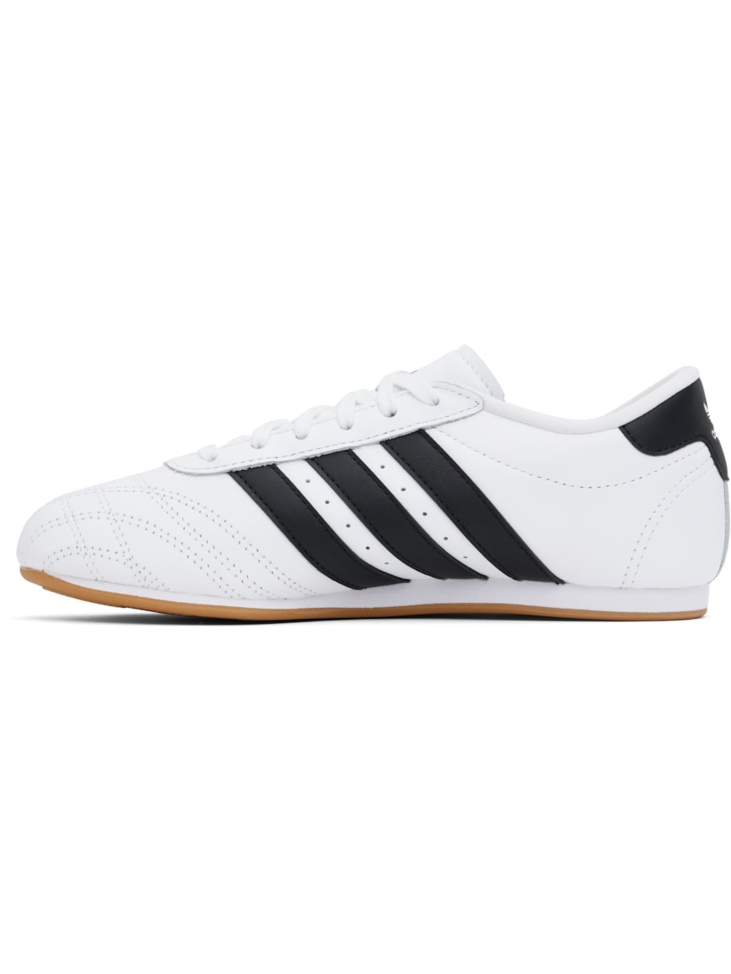 White & Black Taekwondo Lace Sneakers - 3