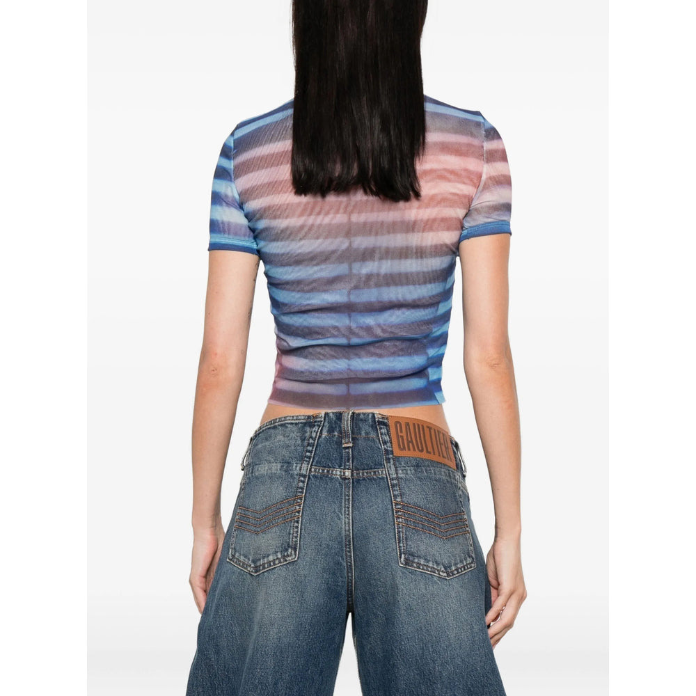 Jean Paul Gaultier Blue Tops - T-Shirts & Jerseys Women - 4