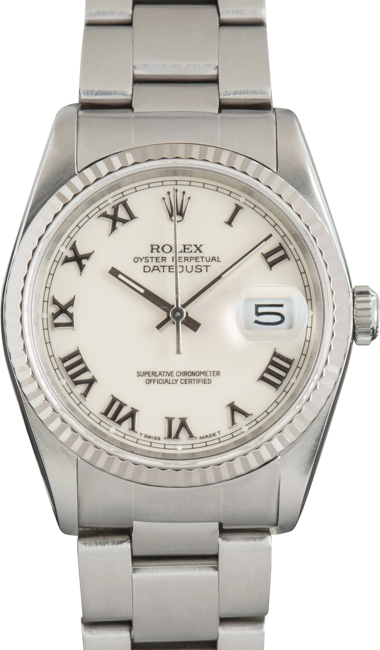 Used Rolex Datejust 36 Ref 16234 White Dial - 1