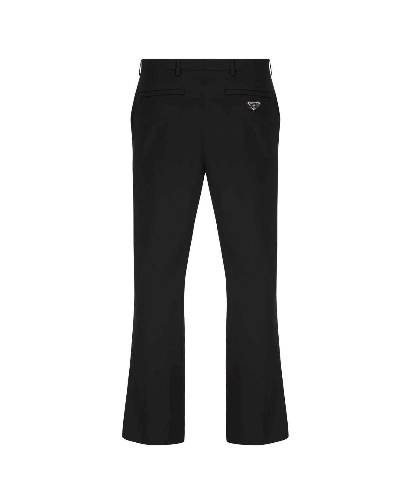 Logo-plaque Cropped Tailored Trousers - 2