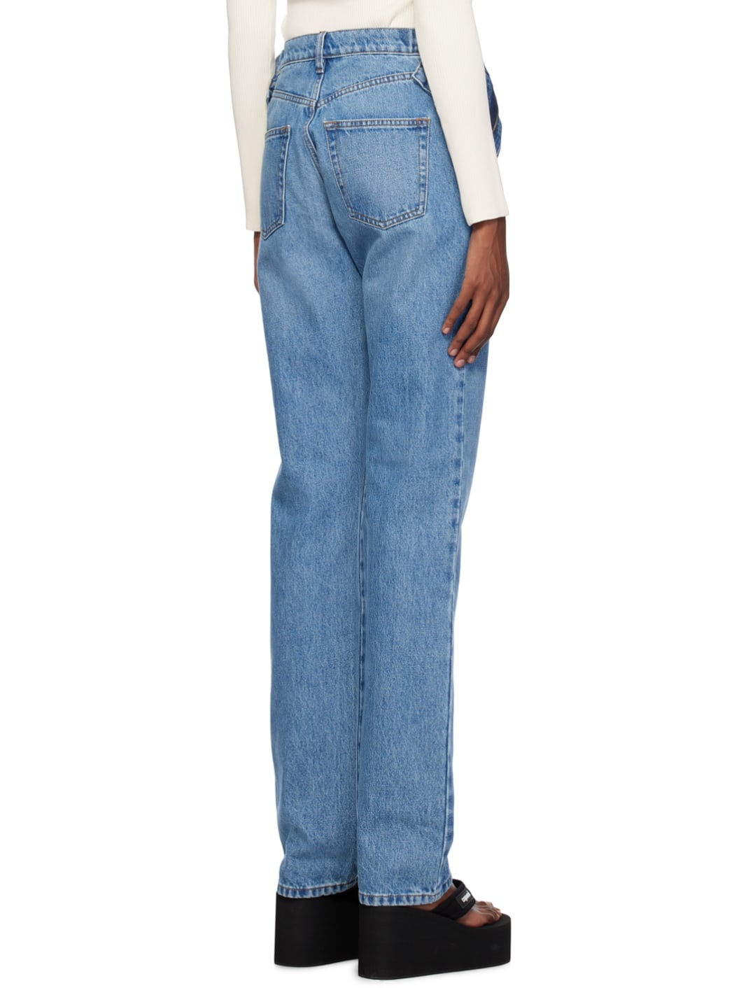 COPERNI Blue Open Hip Jeans | REVERSIBLE