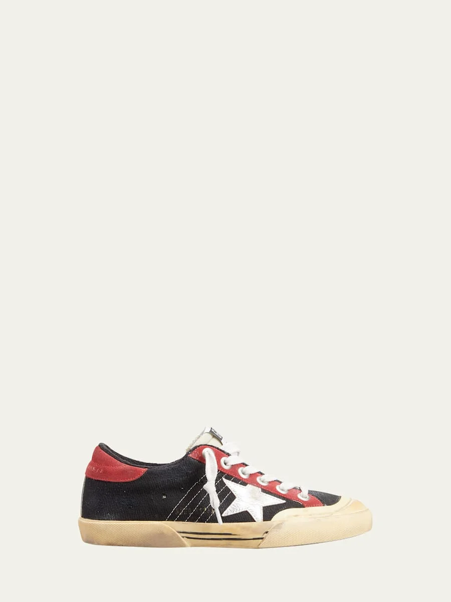Superstar Mixed Leather Low-Top Sneakers - 1
