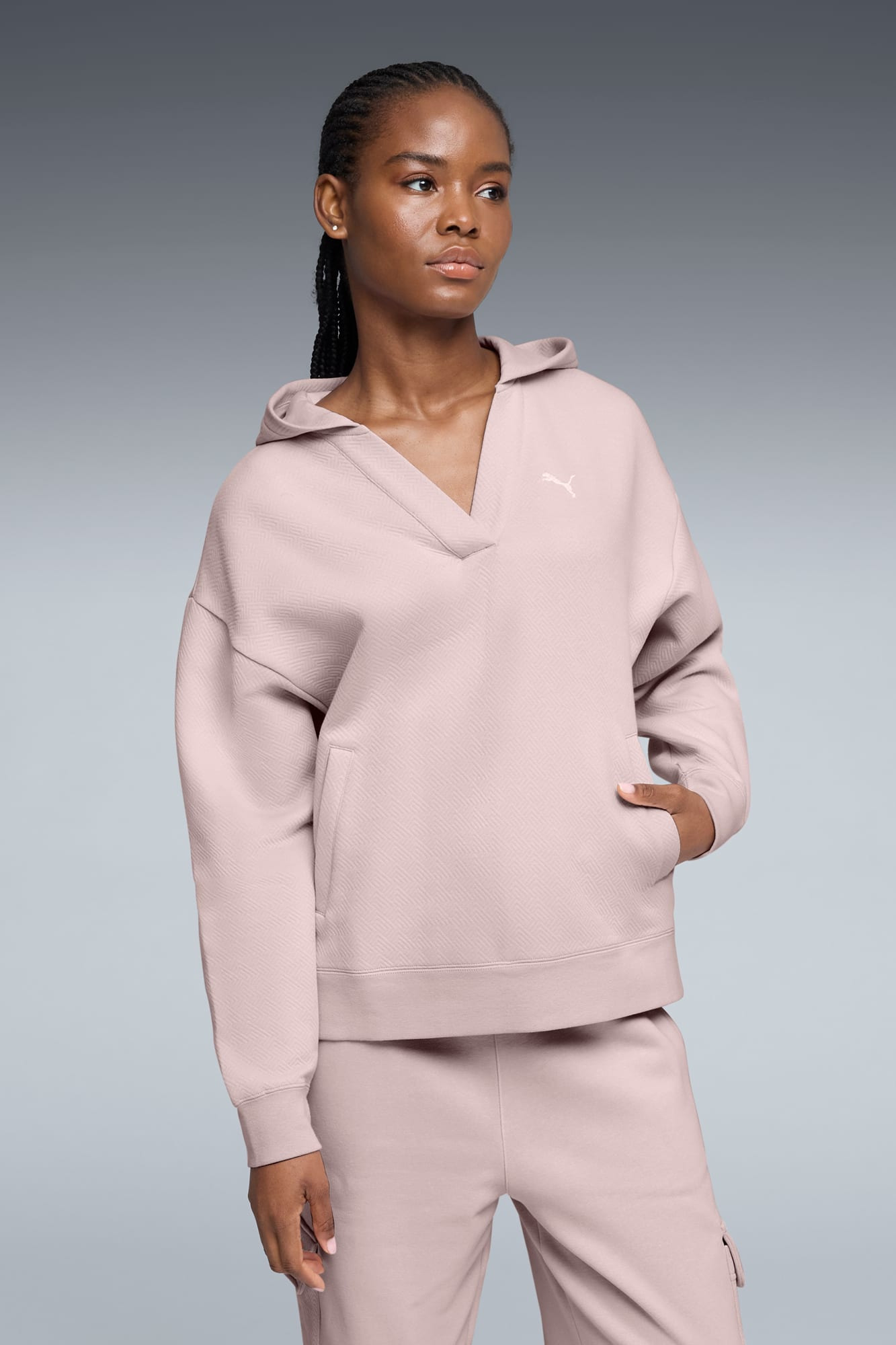 ESS Jacquard Hoodie Women - 3