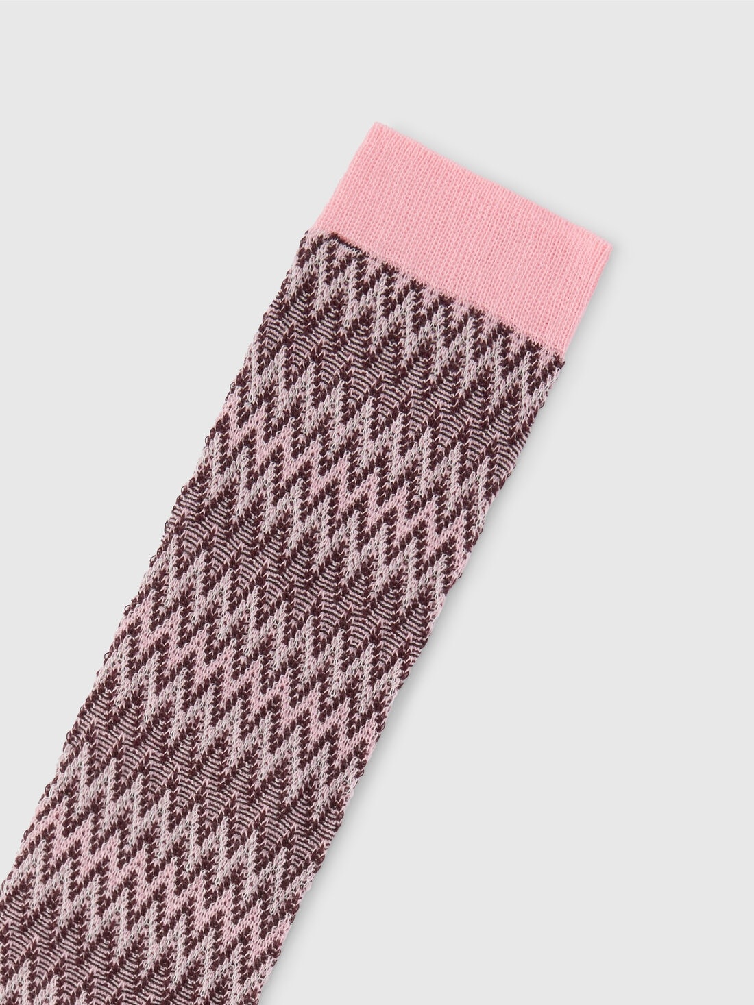 Long zig zag cotton socks - 3