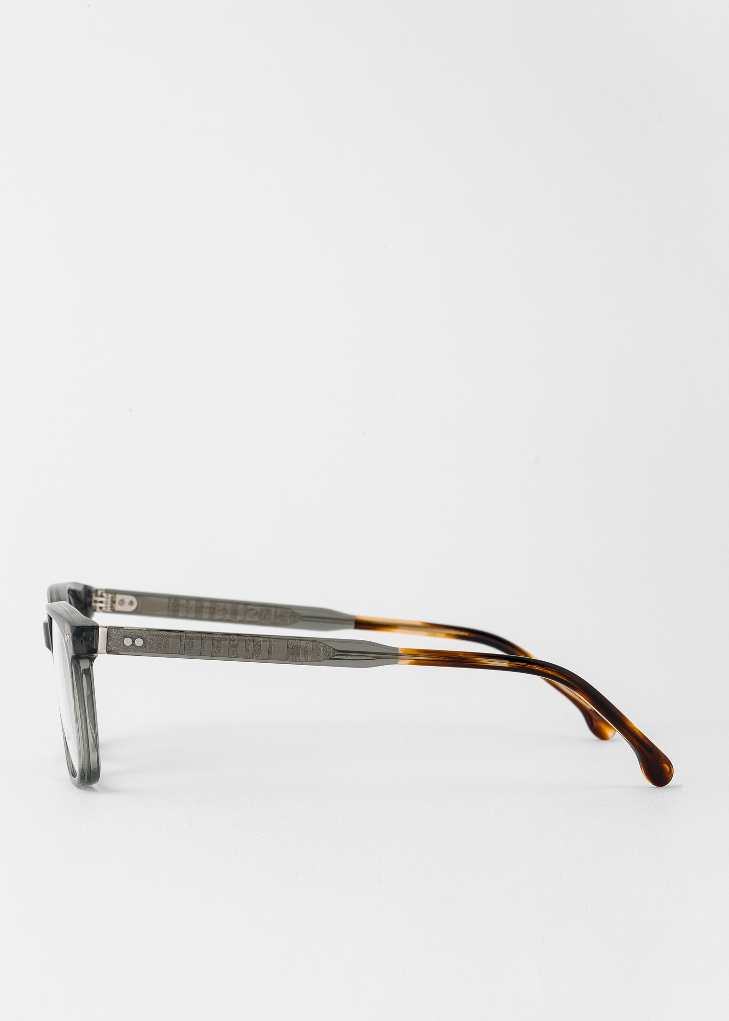 Havana Crystal Grey 'Ferguson' Spectacles - 3