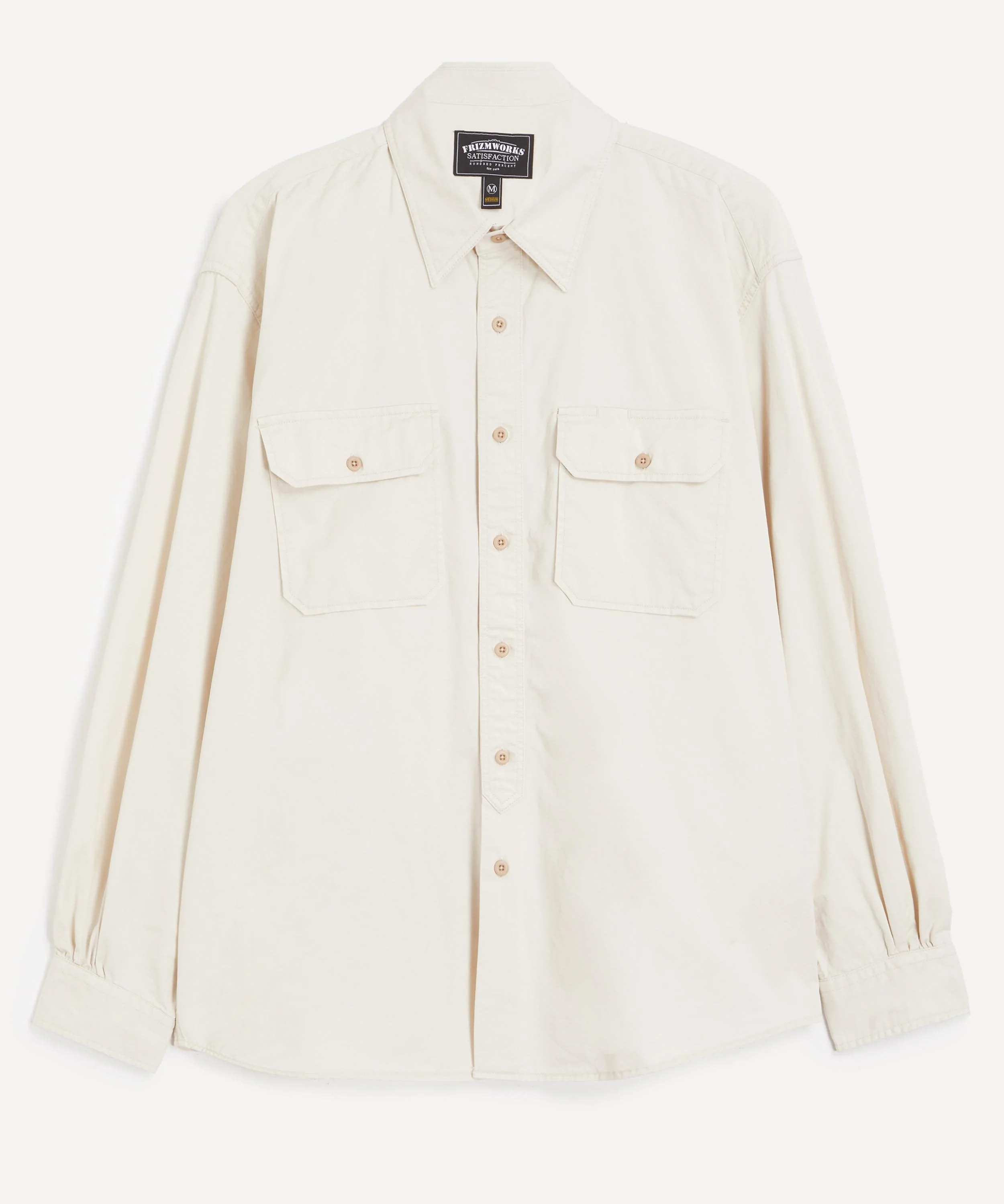 Chino Officer Shirt in Ivory - 1