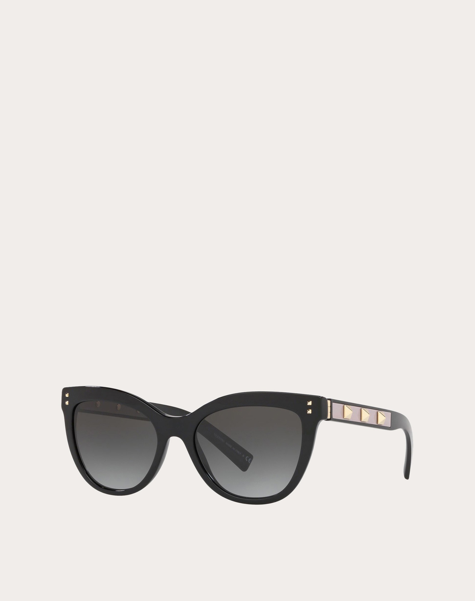CAT-EYE ACETATE SUNGLASSES WITH STUDS - 2