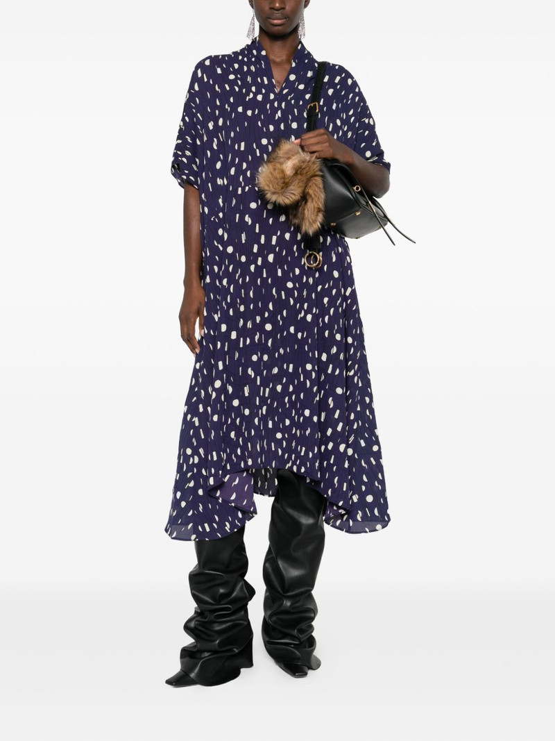 BALENCIAGA polka dot-pattern dress outlook