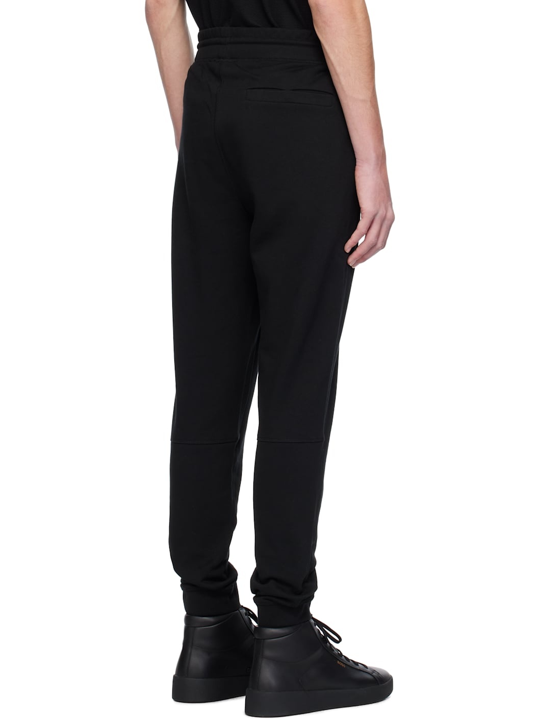 Black Logo Patch Track Pants - 3