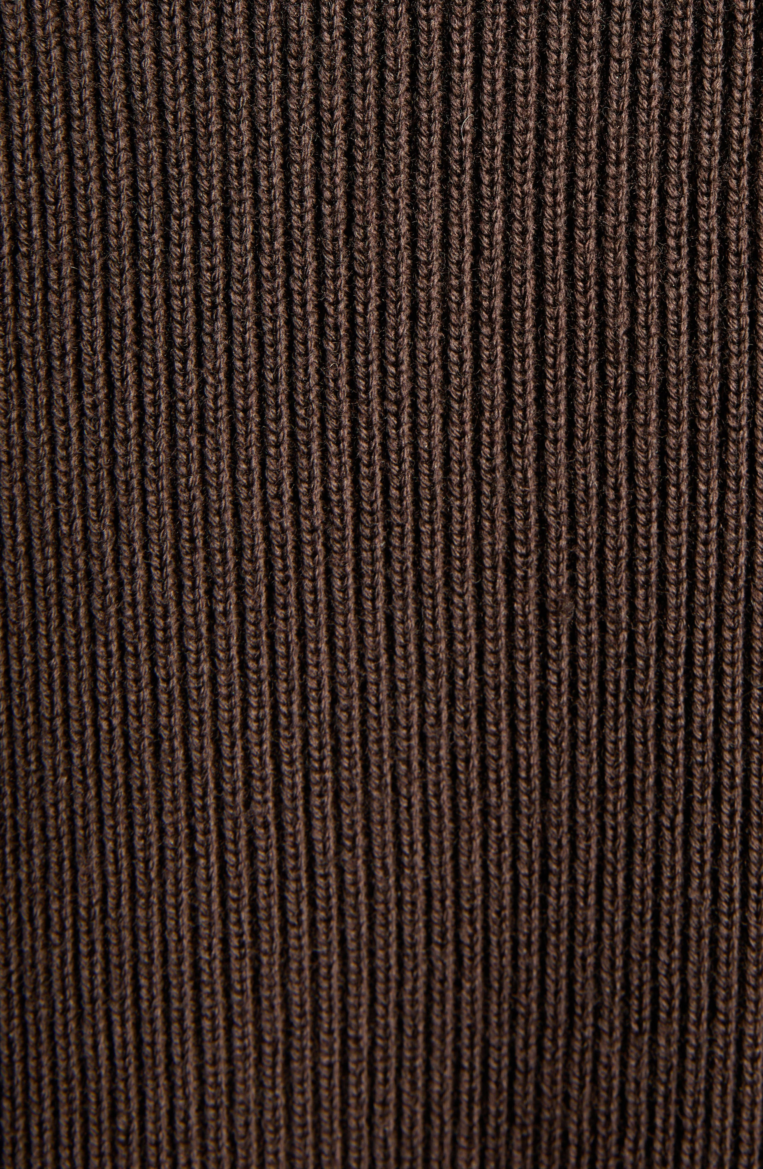 TOM FORD Mixed Media Cardigan in Kb870 Deep Brown at Nordstrom - 5