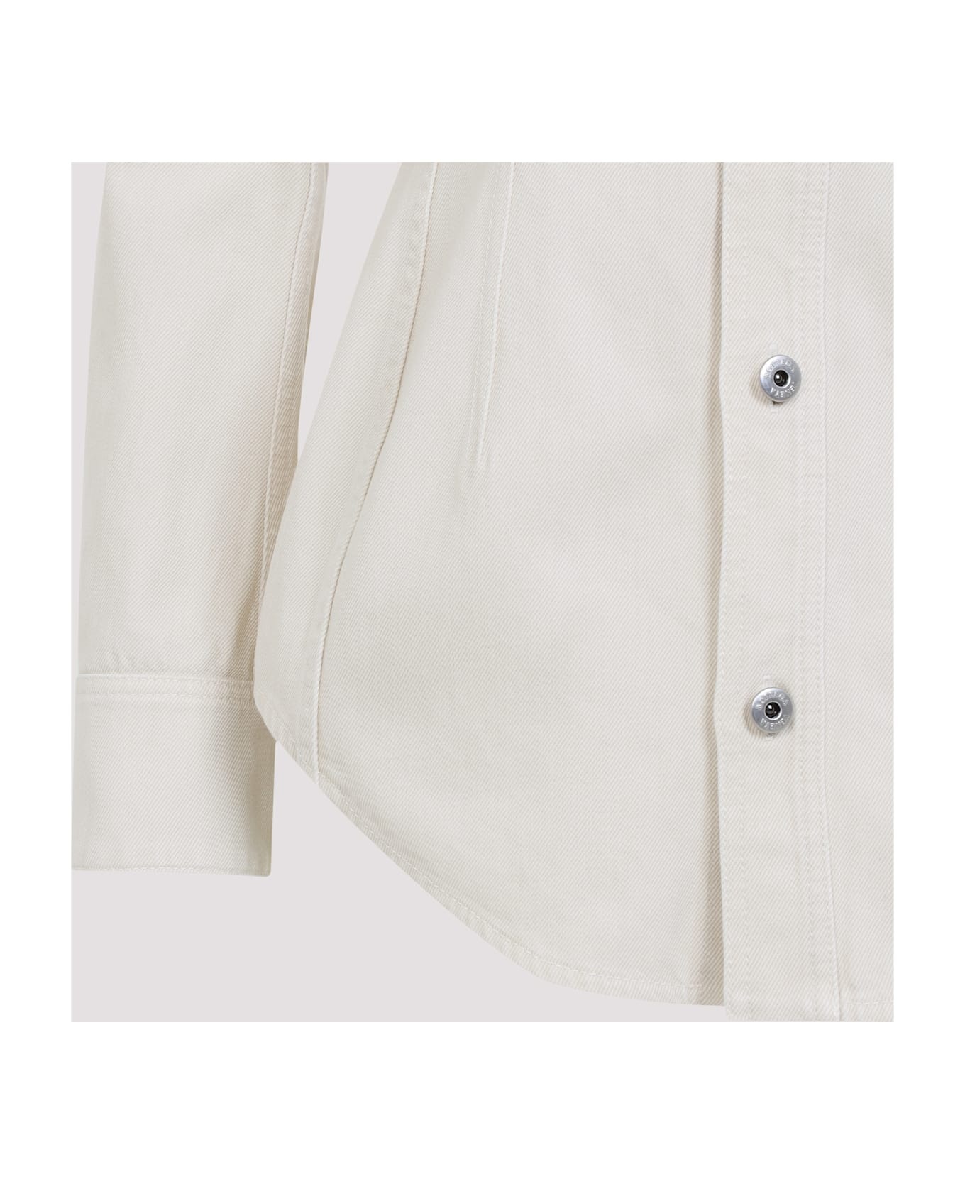 Beige Cotton Denim Jacket - 5