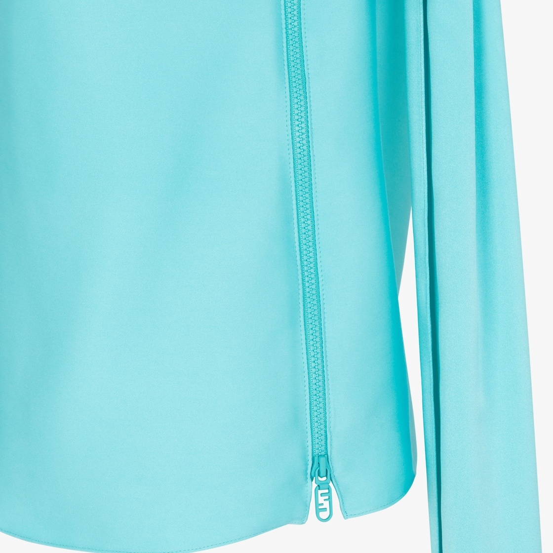 Light blue satin top - 3