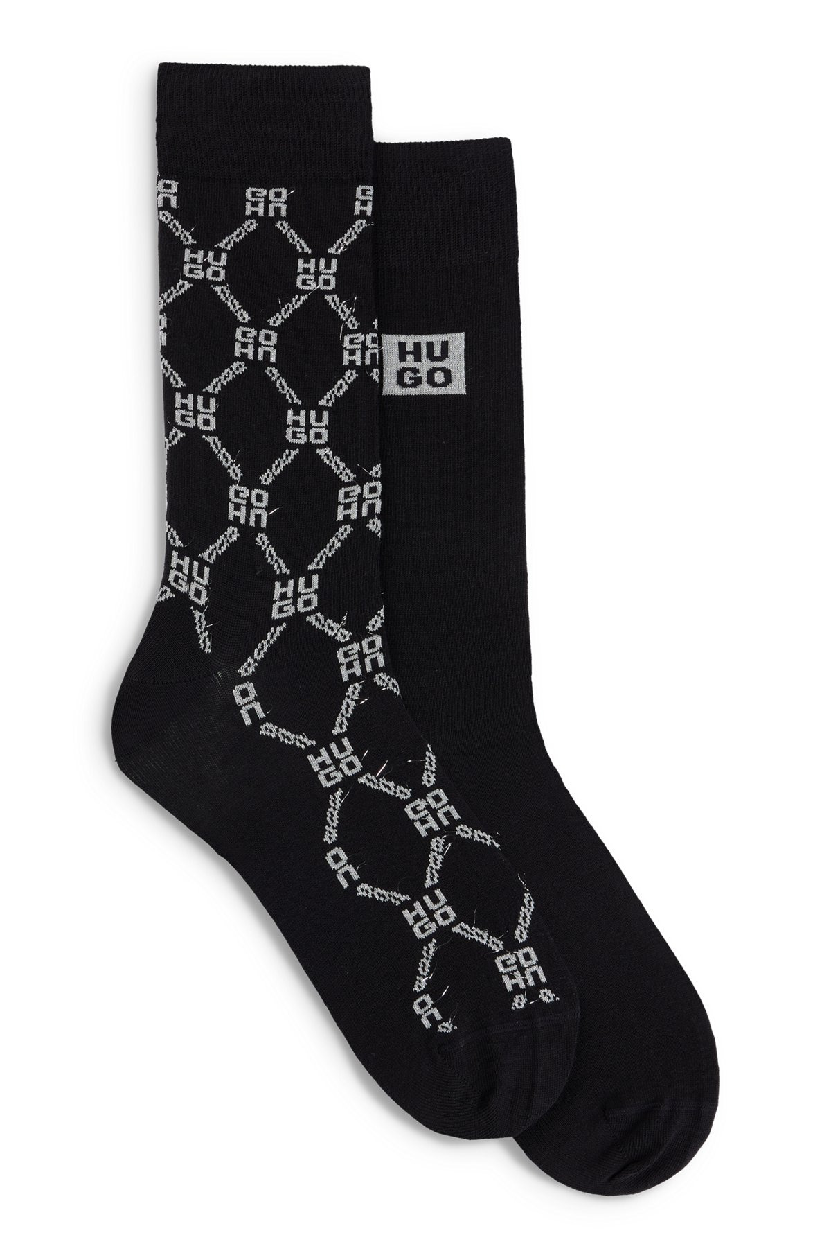 TWO-PACK OF REGULAR-LENGTH SOCKS WITH GLITTERY LOGOS - 1