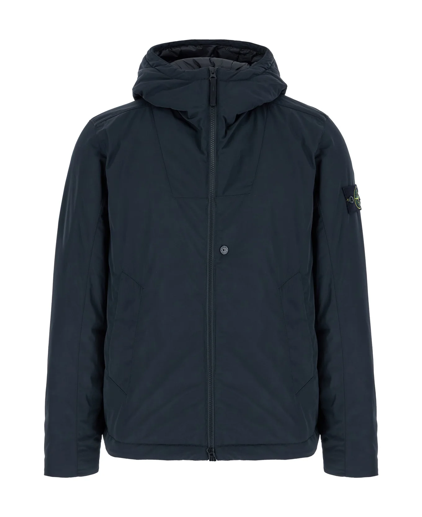 Midnight Blue Polyester Padded Jacket - 1