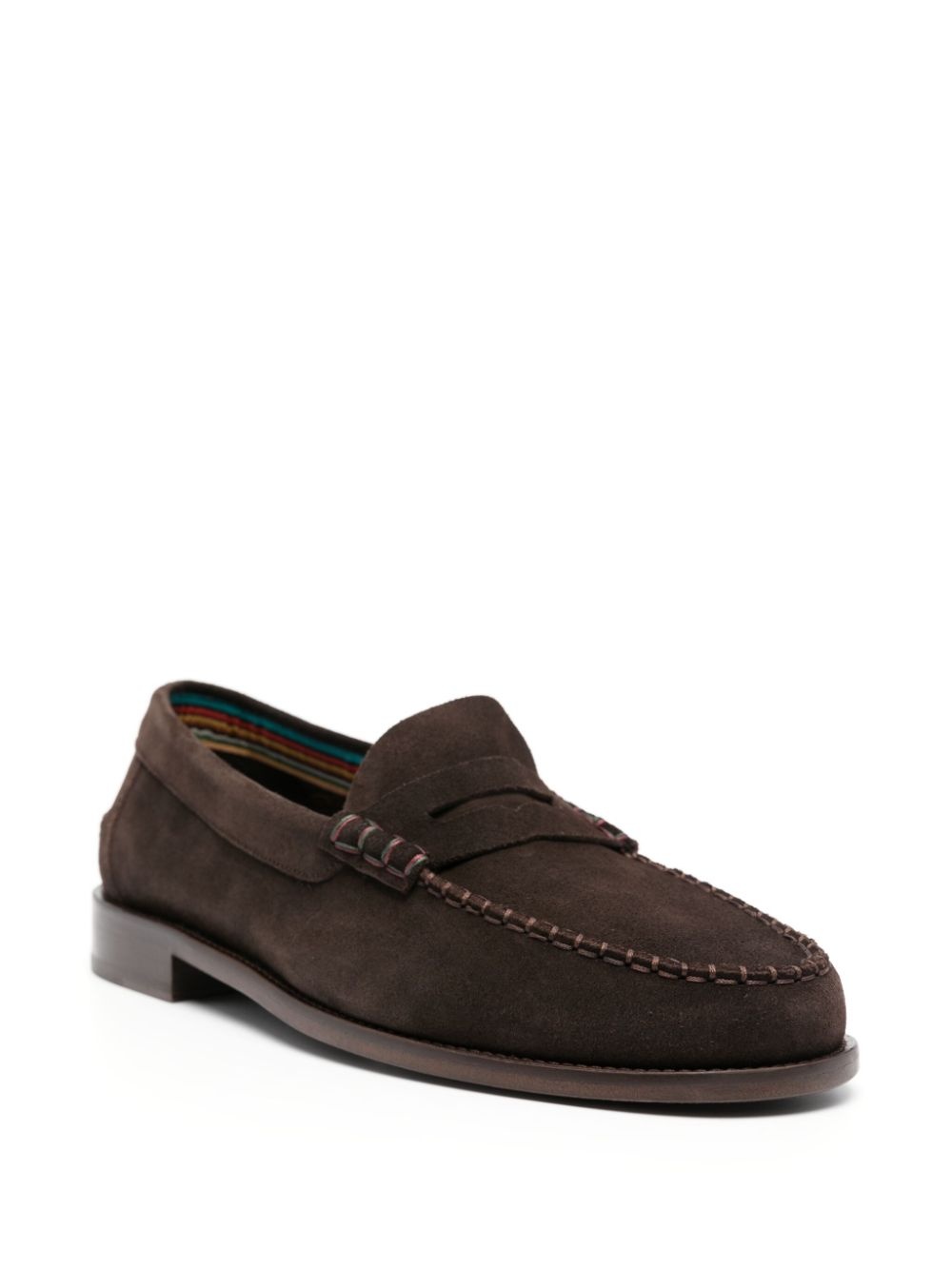 penny-slot suede loafers - 2