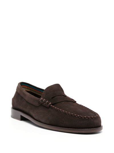 Paul Smith penny-slot suede loafers outlook