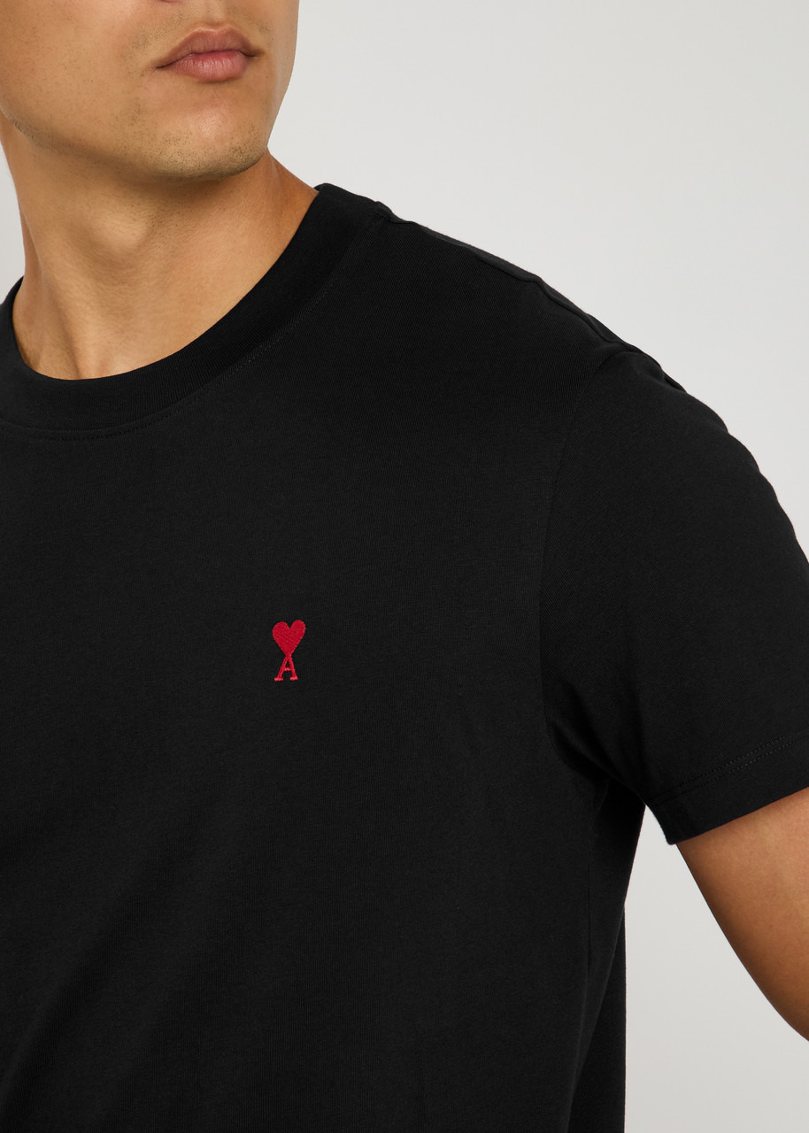 Ami Paris Logo-embroidered Cotton T-shirt - 5