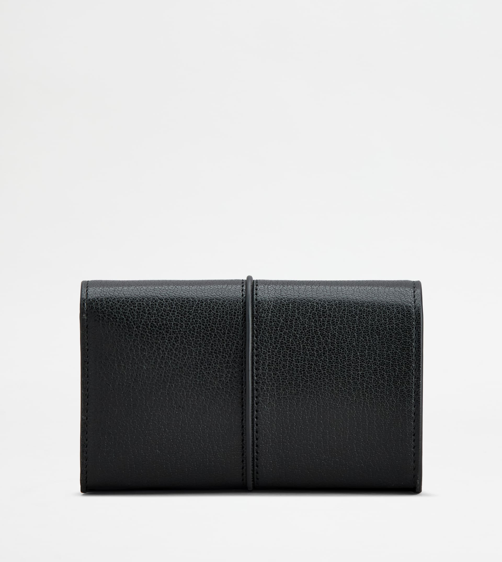 T TIMELESS WALLET IN LEATHER - BLACK, BEIGE - 2