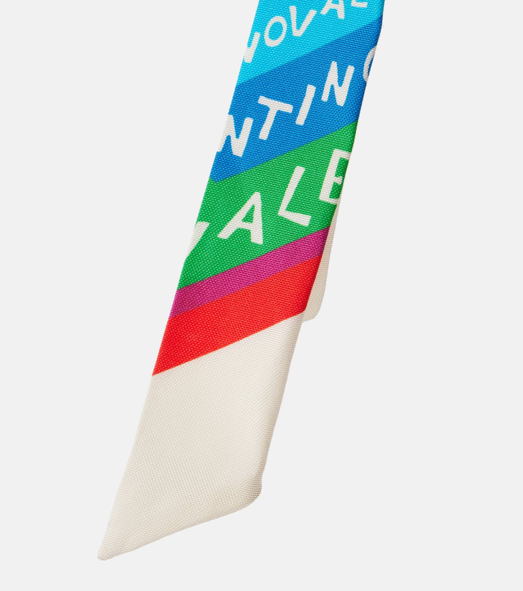 Valentino Chevron 24 silk and cotton head wrap - 3