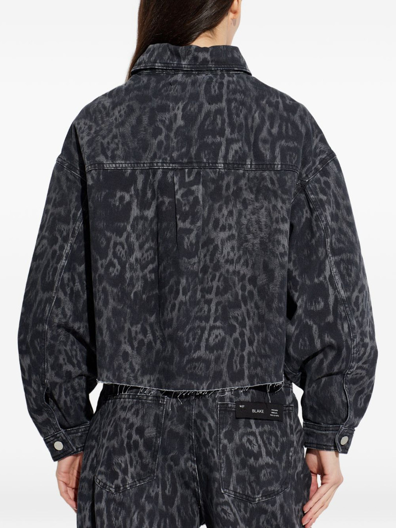 Nicky leopard-print denim jacket 4