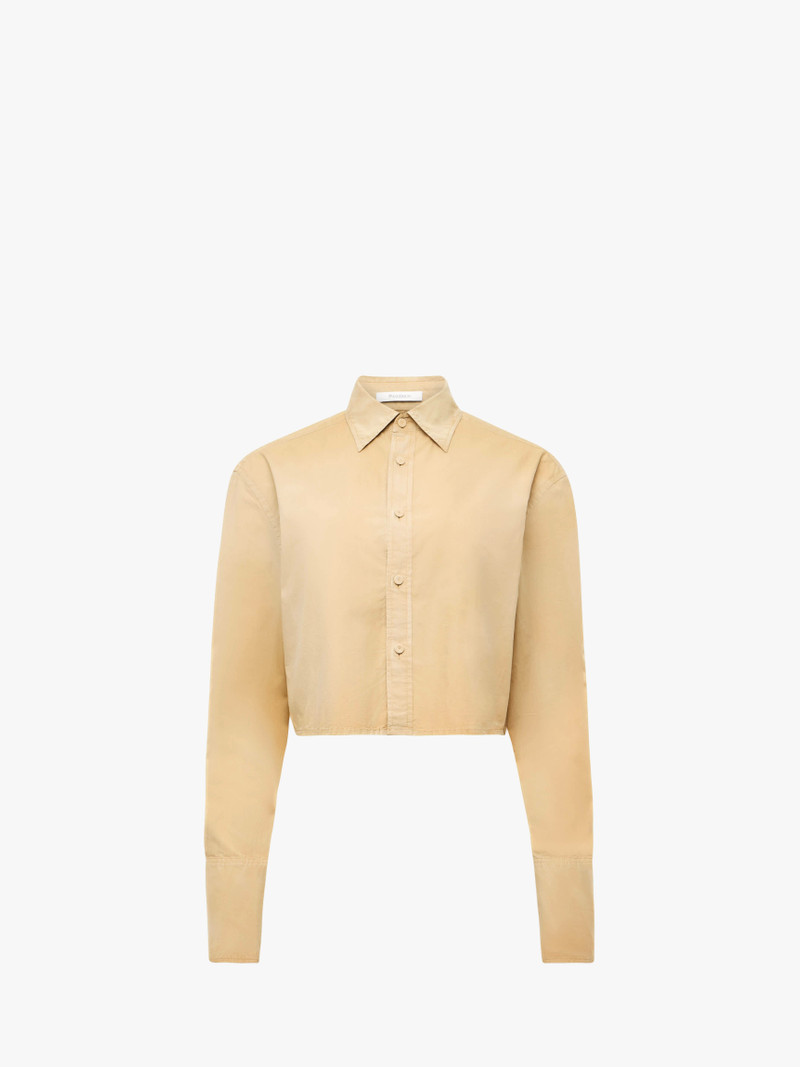 GARMENT DYED CROPPED SHIRT 1