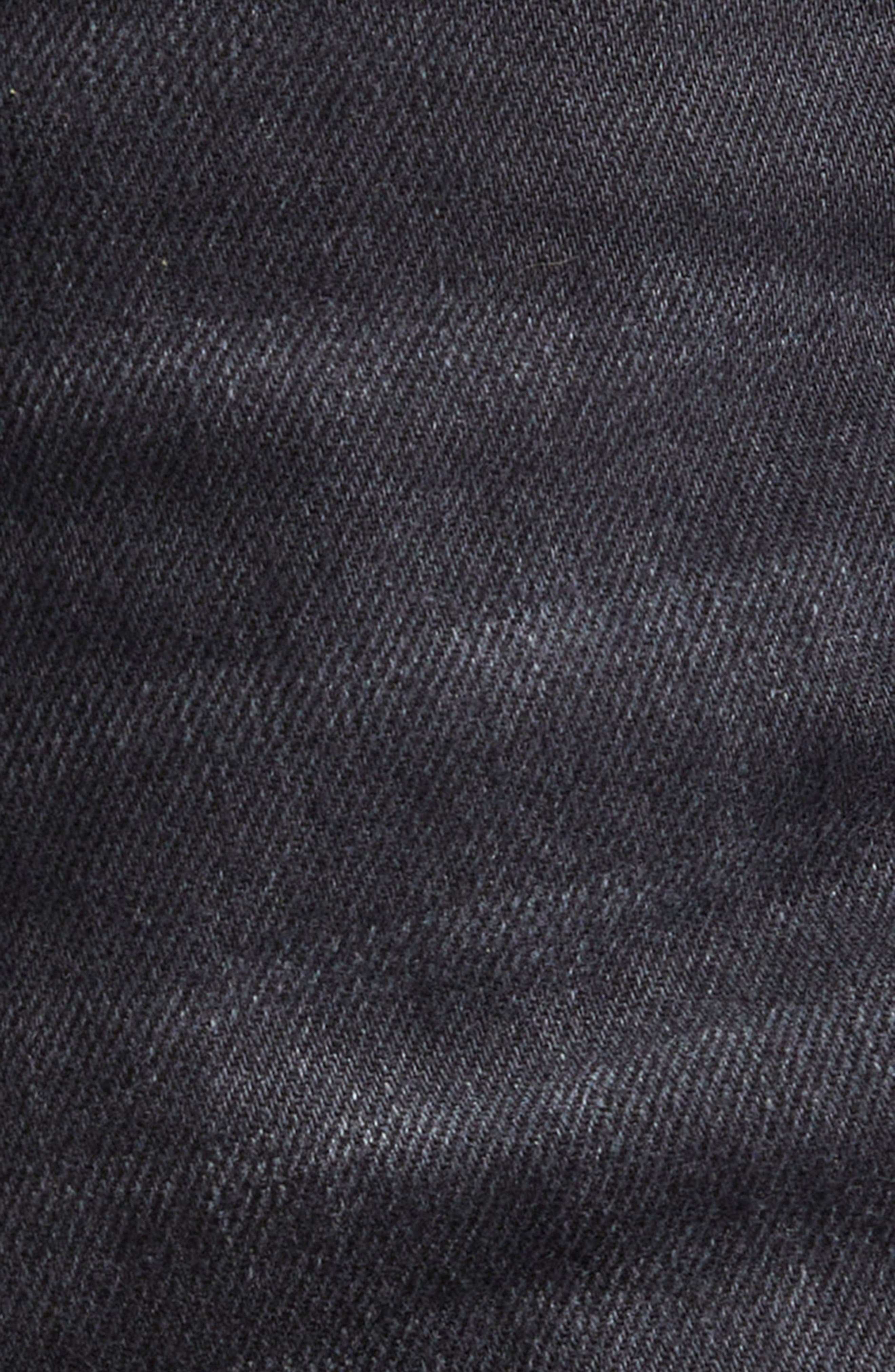 AMIRI Straight Flare Jeans in Vintage Black at Nordstrom - 7