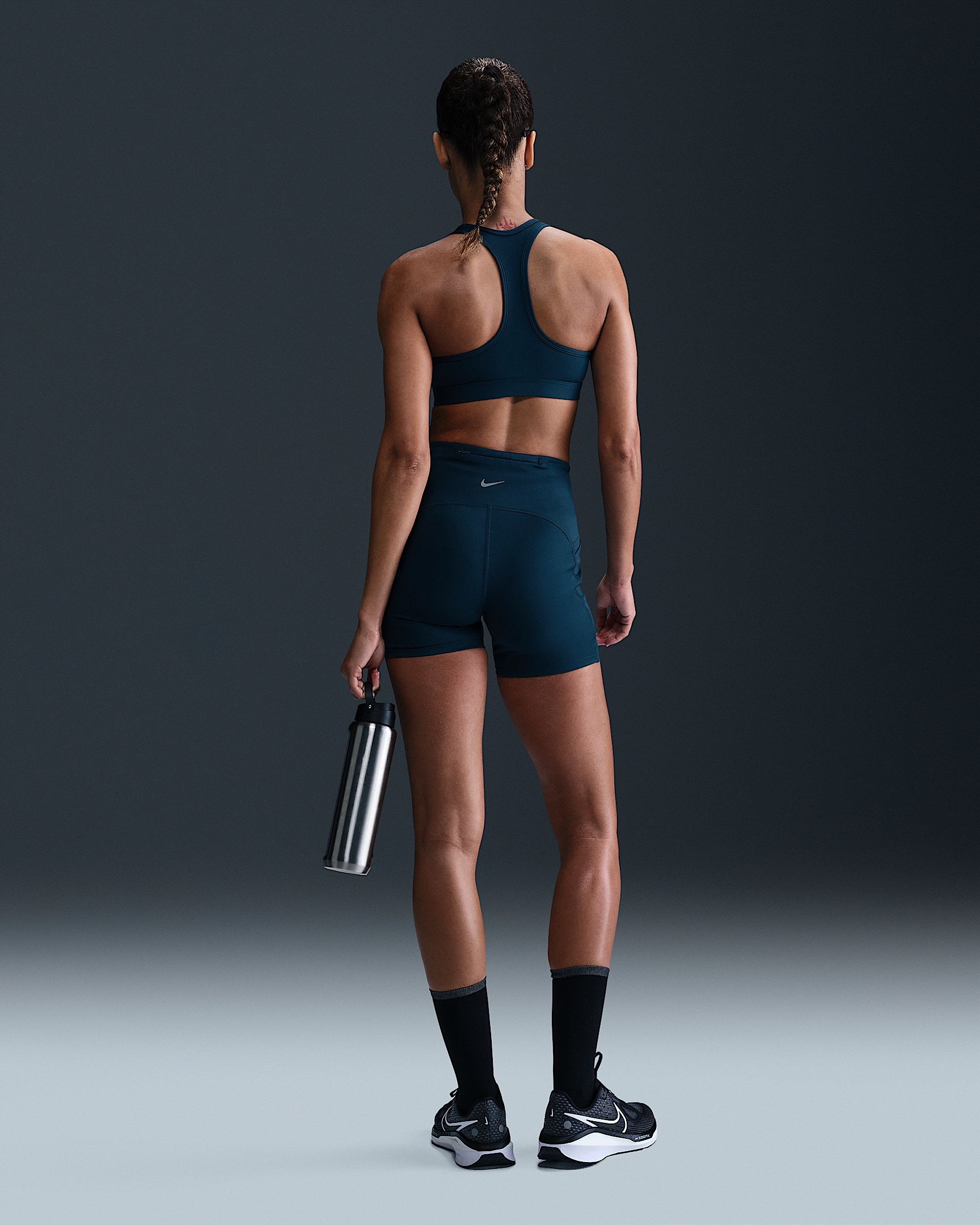 Nike Swift Women's High-Waisted 4" Tight Running Shorts with Pockets - 4