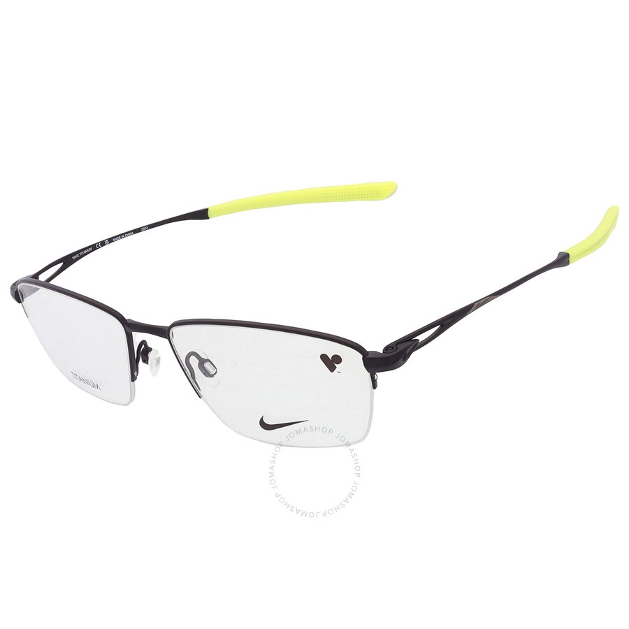 Nike Demo Rectangular Titanium Men's Eyeglasses NIKE 6045 002 56 - 3