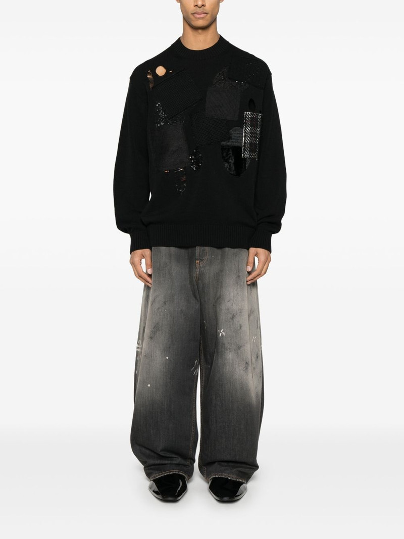 Junya Watanabe MAN patchwork sweater outlook