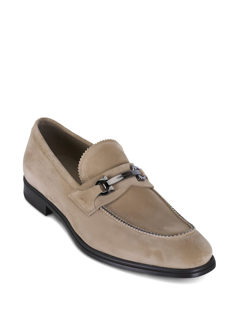 FERRAGAMO Bentley suede loafers outlook