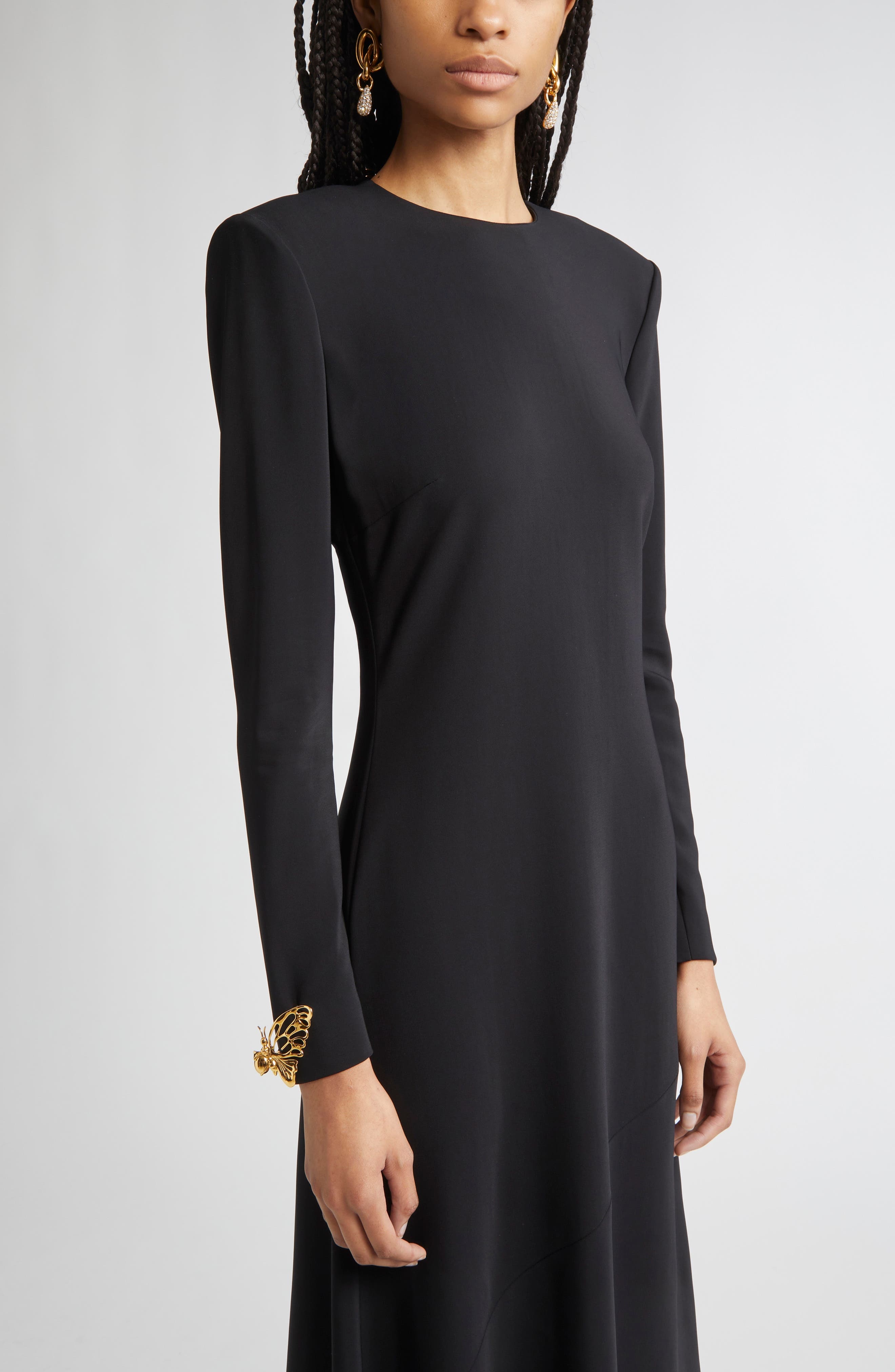 Oscar de la Renta Twisted O Knot Pavé Drop Earrings in Yellow Gold at Nordstrom - 3