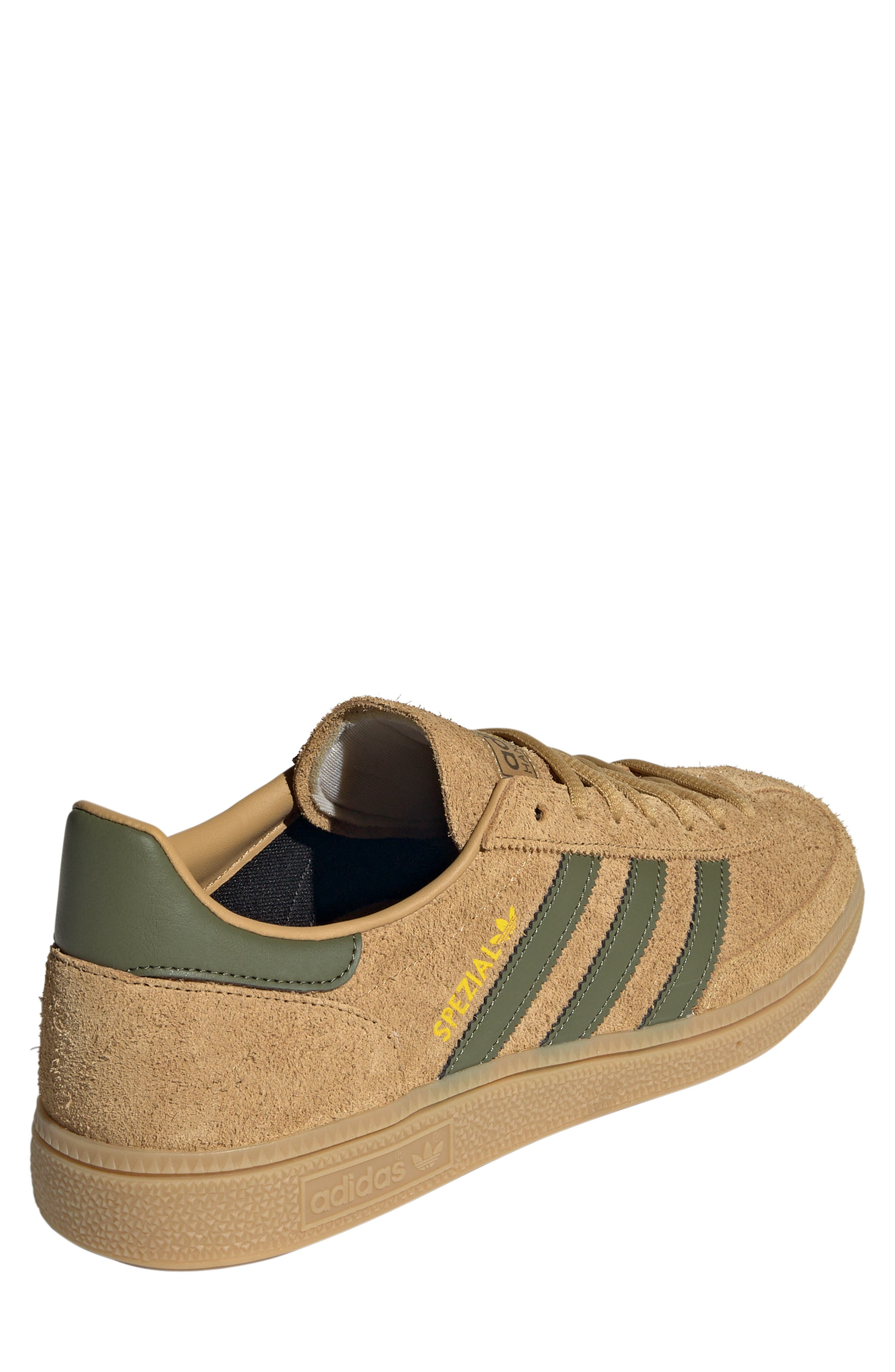 adidas Gender Inclusive Handball Spezial Sneaker in Golden Beige/Focus Olive/Gum at Nordstrom - 2